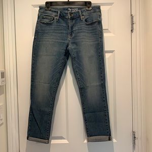 Gap Factory slightly destructed girlfriend jeans